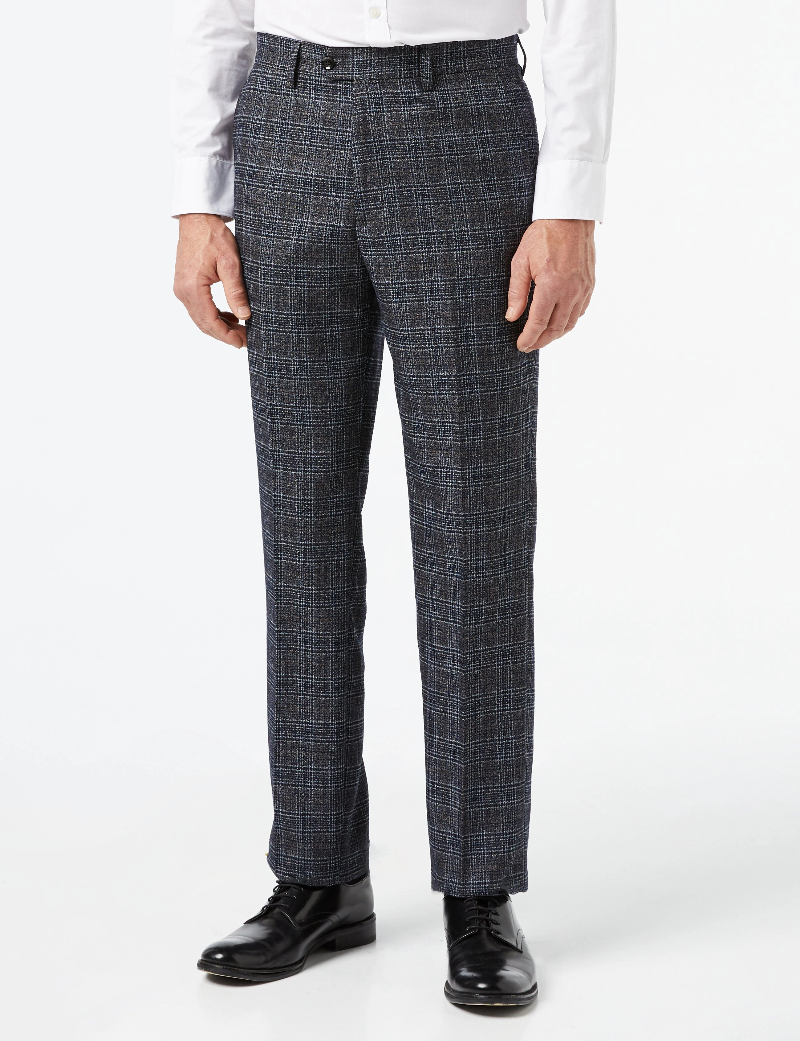 Abel: Stilvolle Graue Tweed-Hose für Herren. Eleganz trifft auf Passform. Perfekt für den Anlass.