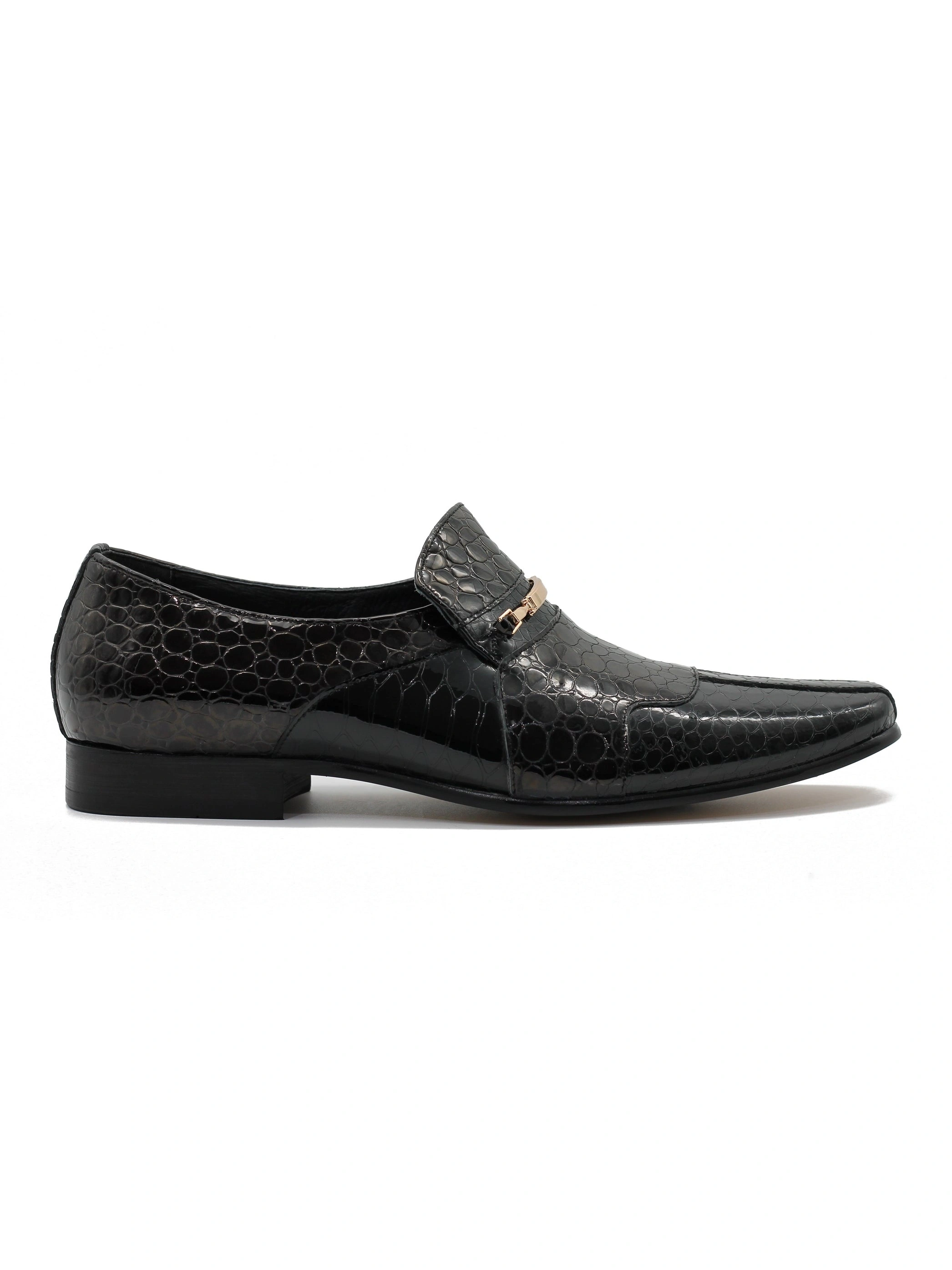 Elegante Lackleder-Loafer Schwarz Damen Herren Stilvolle Schuhmode Modisch Bequem Perfekt